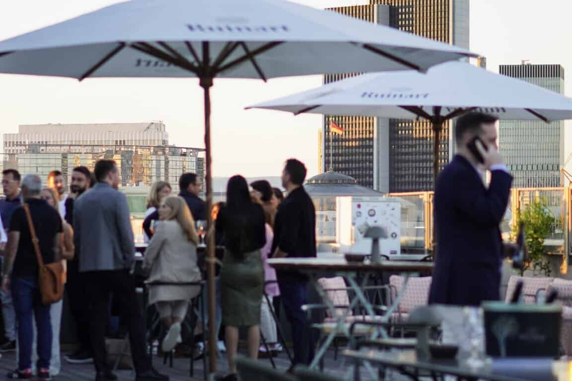 Event auf Frankfurter Dachterrasse
