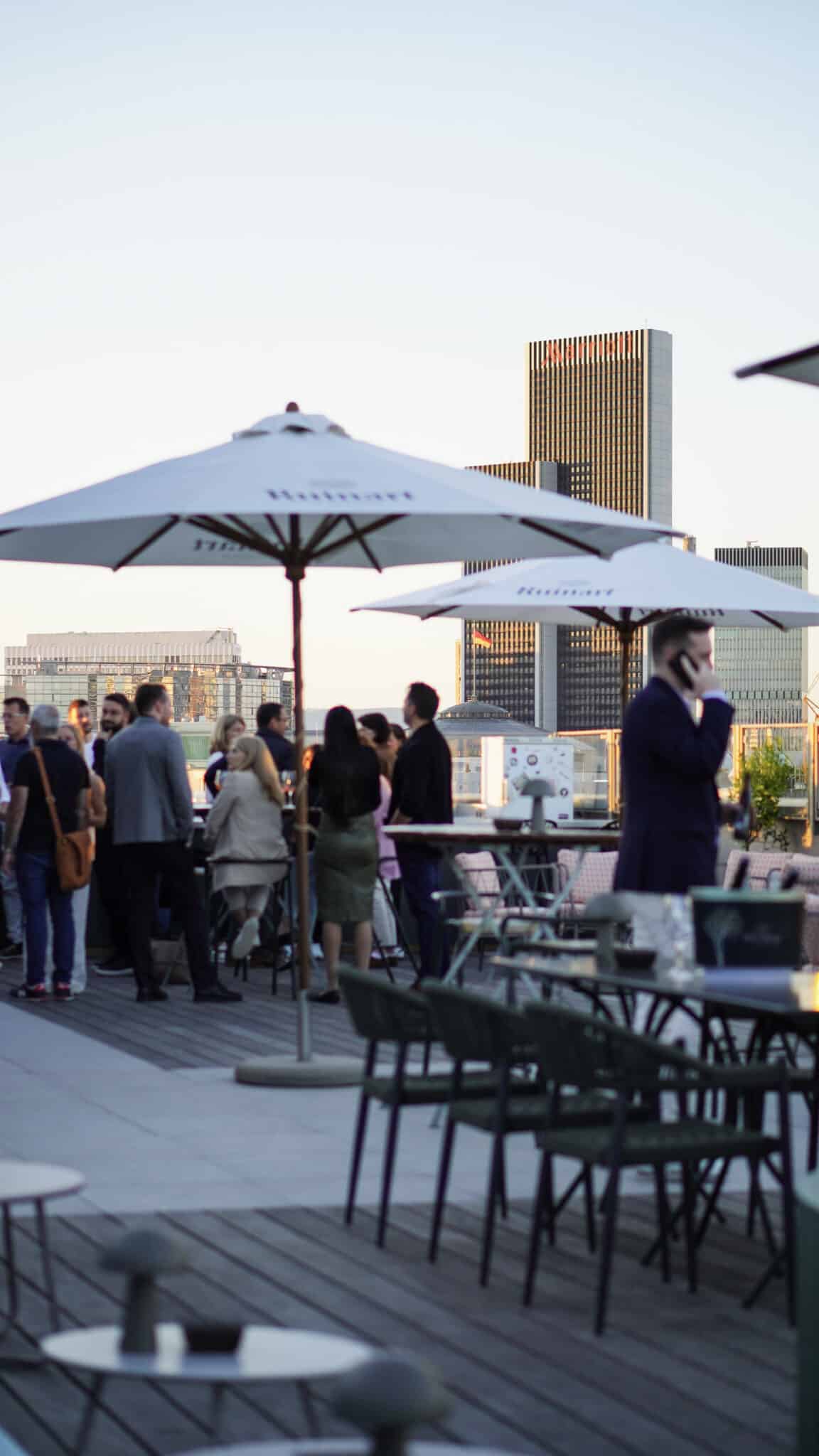 Event on a Frankfurt rooftop