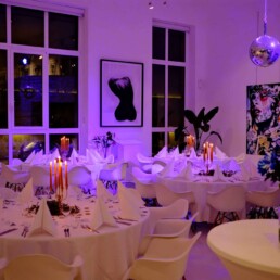 Privatfeier in Kunstgallerie