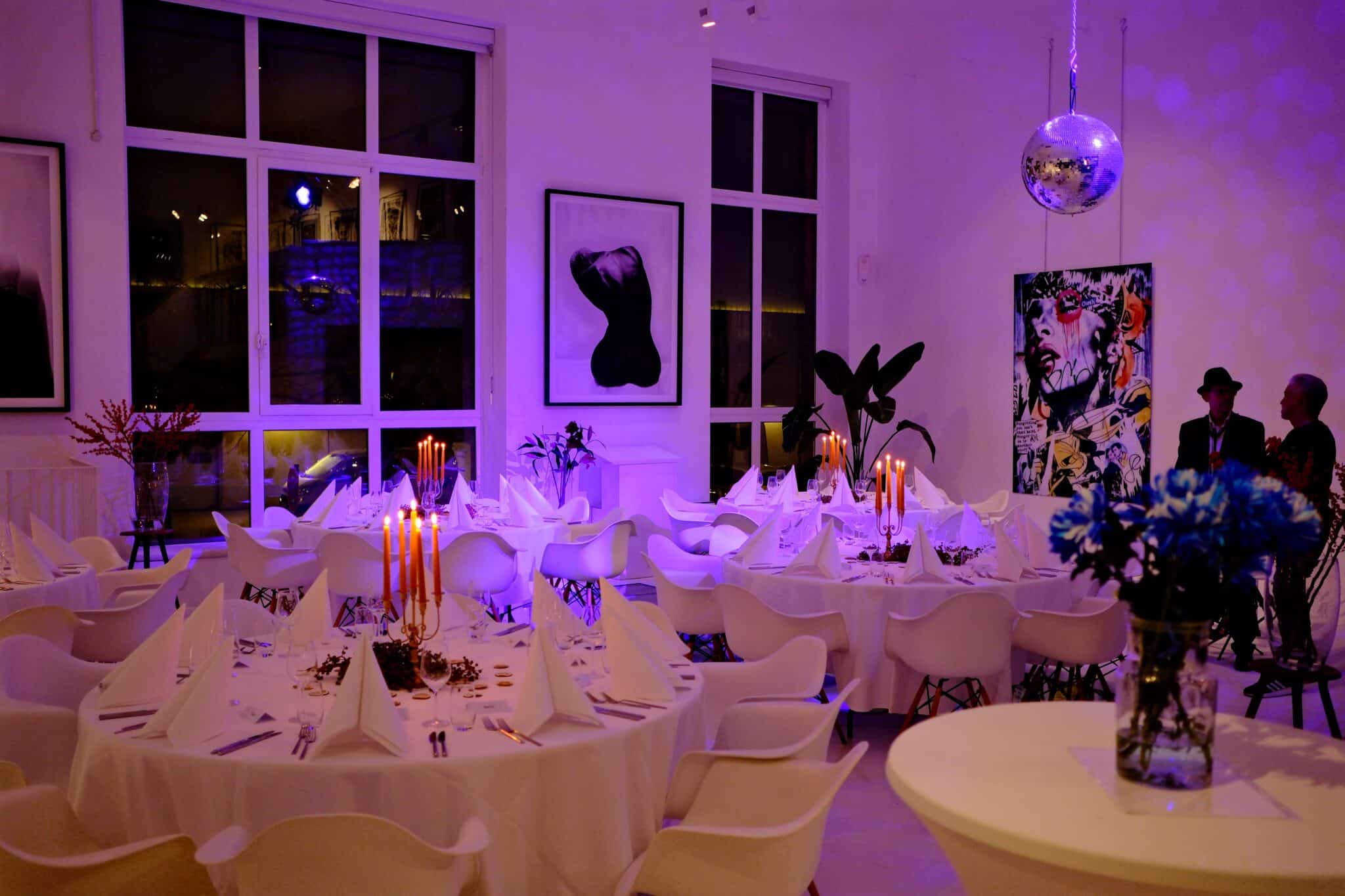 Privatfeier in Kunstgallerie
