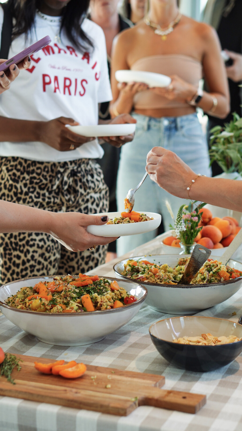 healthy spring buffet